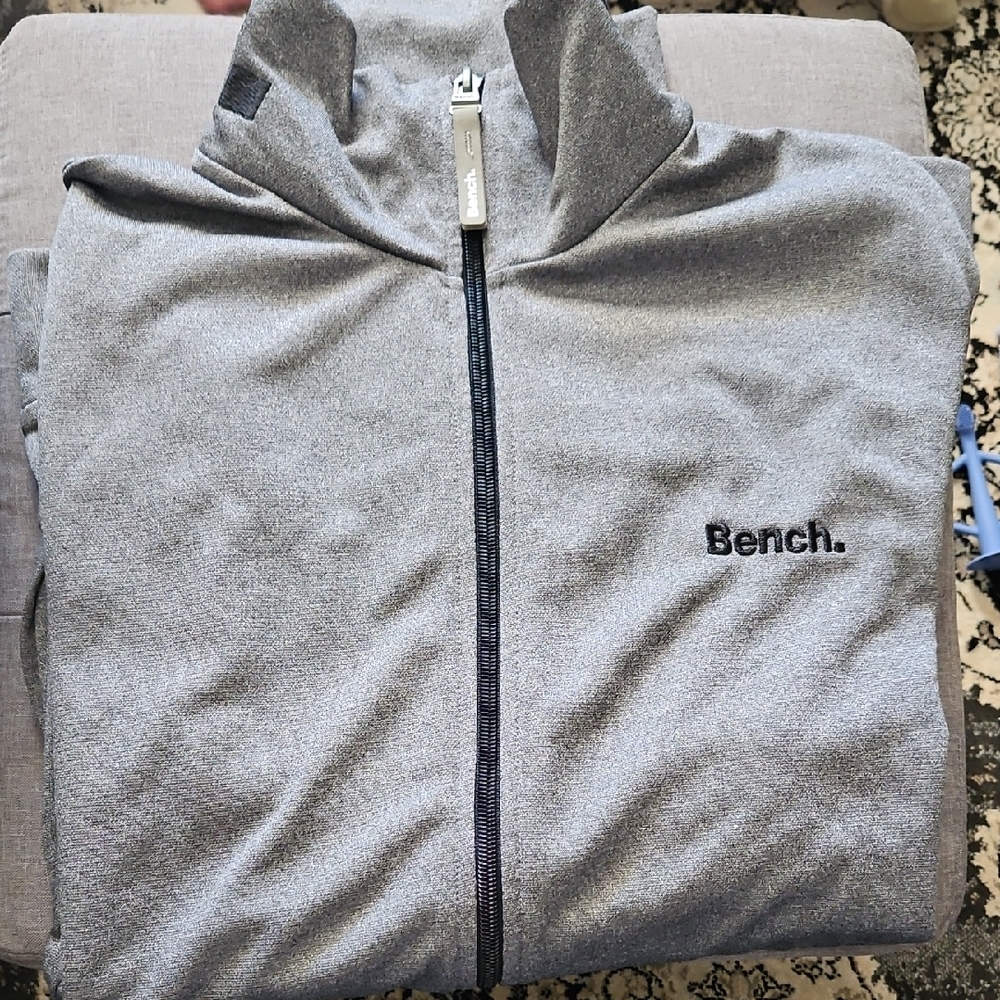 Bench Heather Gray Full-Zip Sweatshirt